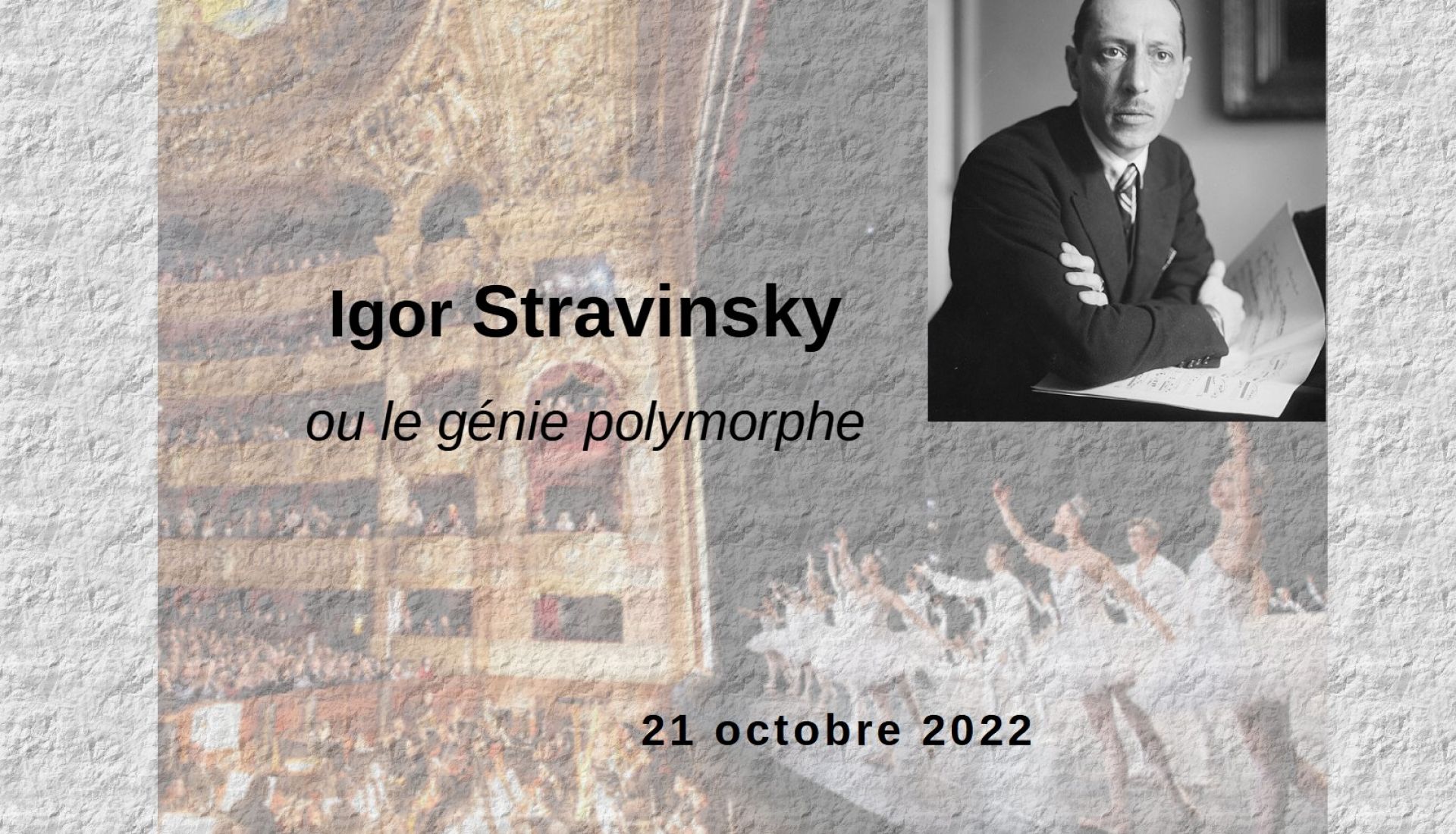 Igor STRAVINSKY- génie polymorphe
