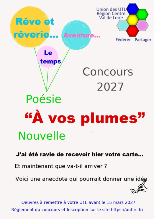 UUTLRC   Concours À vos Plumes 2026-2027
