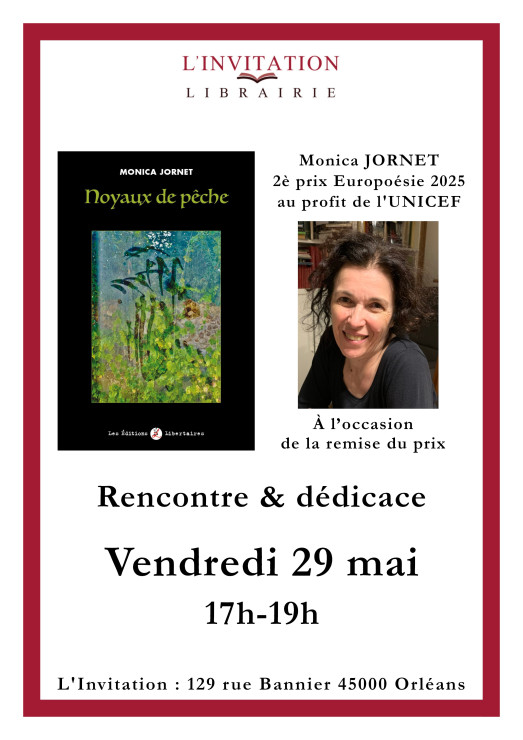 Monica JORNET - 2ème Prix d'Europoésie au profit de l'UNICEF