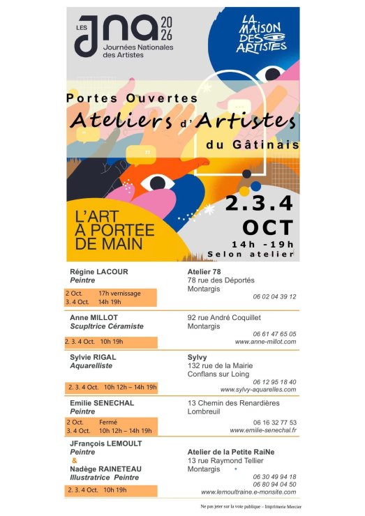 Journées Nationales des Artistes (JNA 2026)